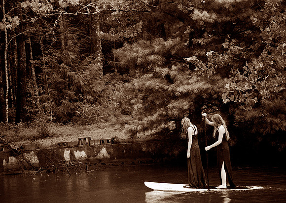 "Both adrift on the miraculous stream."