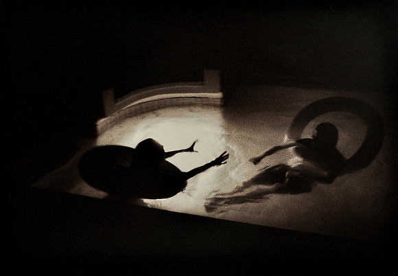 The swimmers wrestled...until the morning sun.